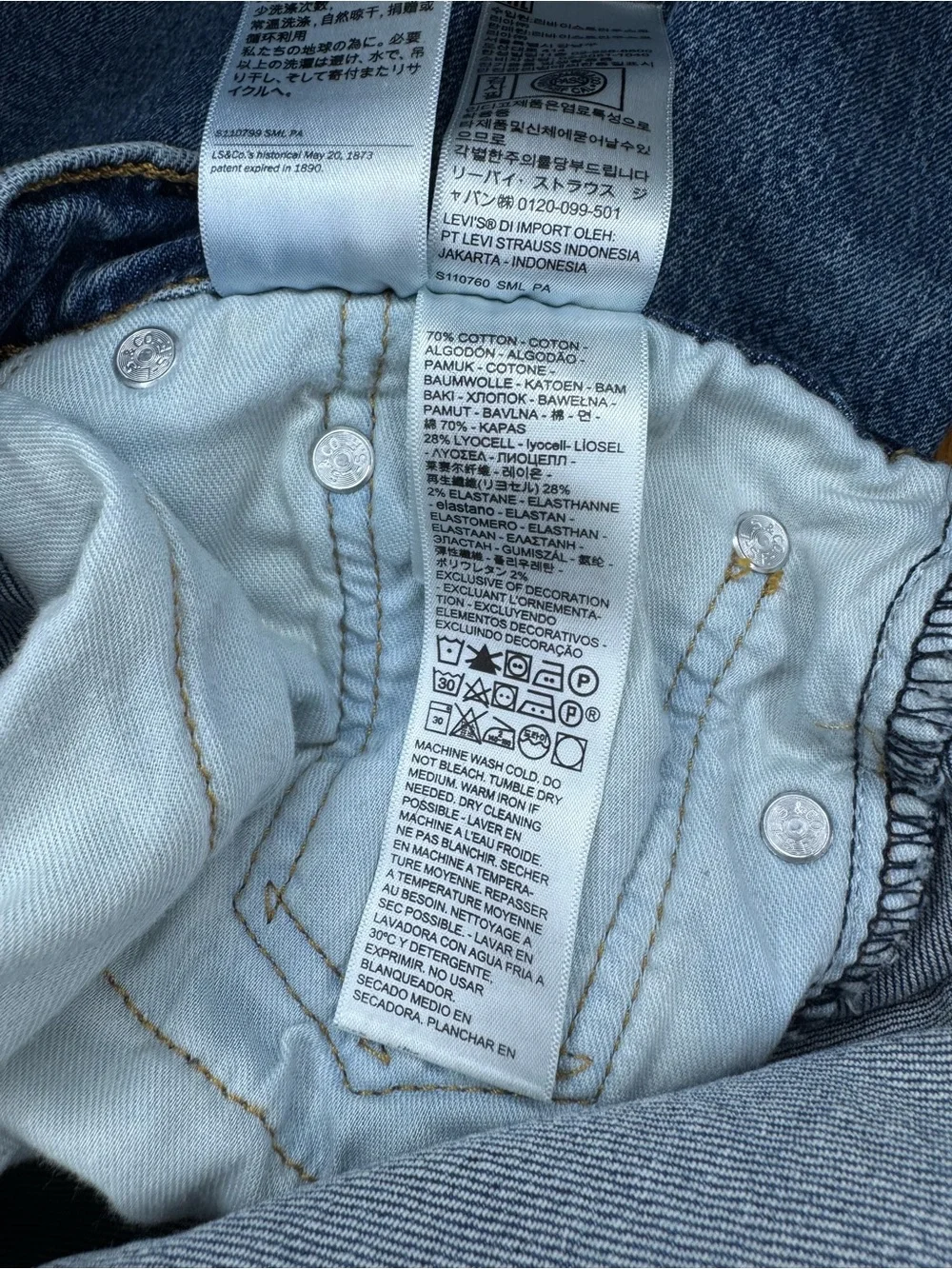 Levi's Light Blue Straight Leg Jeans - 514 Style, 30x32